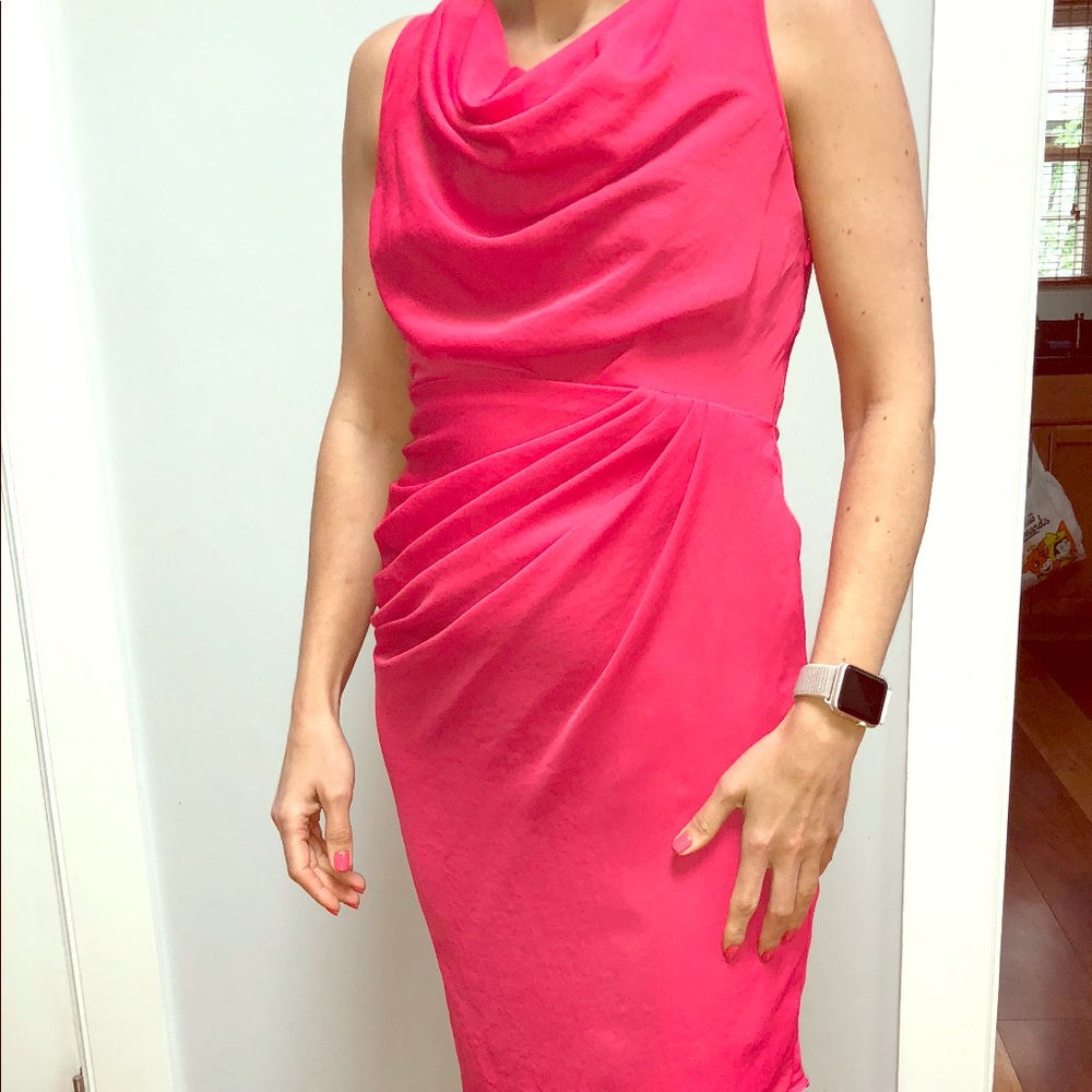 Cocktail dress by Rachel Roy, hot pink, sz 4